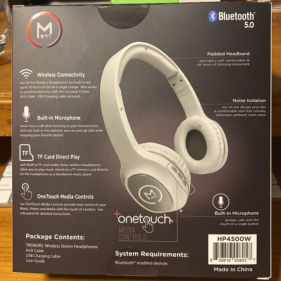 MORPHEUS TREMORS WIRELESS HEADPHONES - Picture 2 of 6